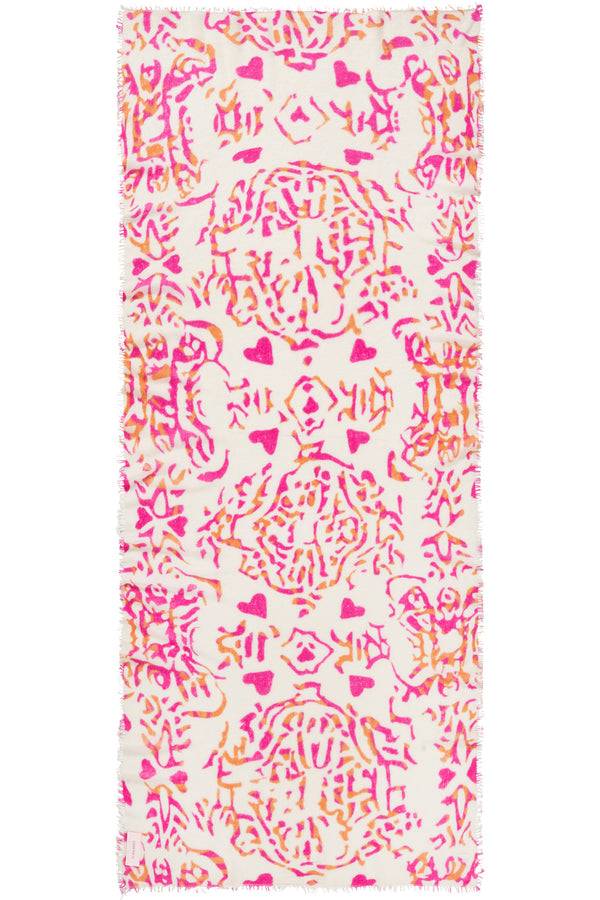Pur Schoen Schal Djungle Heart Pink