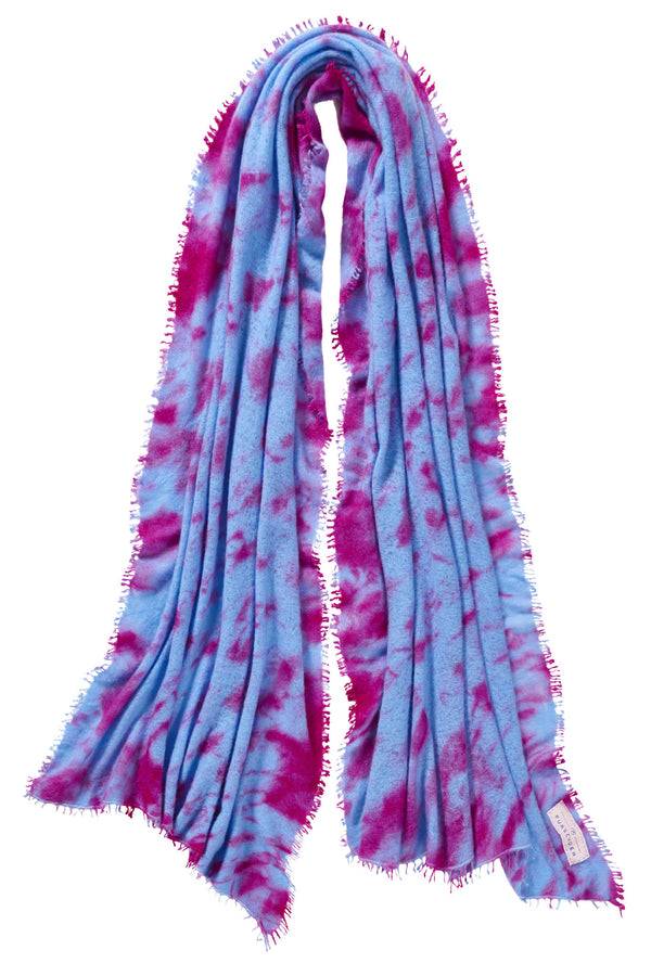 Pur Schoen Schal Eisregen Skyblue