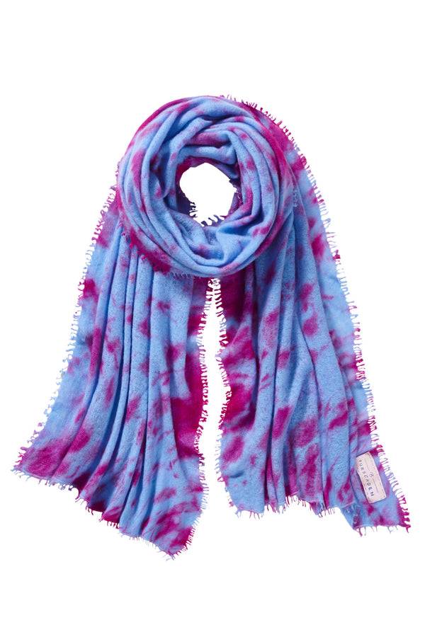 Pur Schoen Schal Eisregen Skyblue