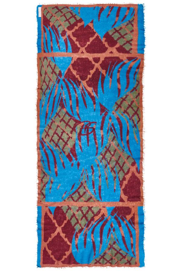 Pur Schoen Schal Feuervogel Bordo