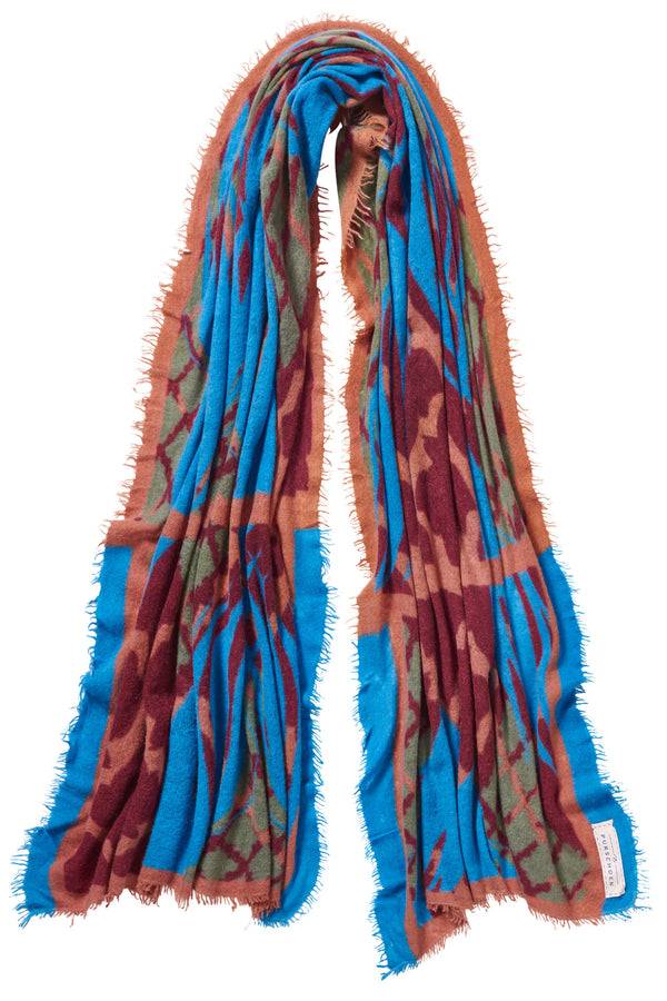 Pur Schoen Schal Feuervogel Bordo