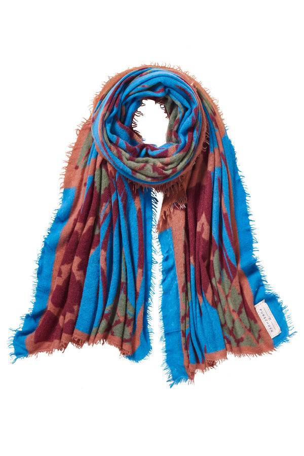 Pur Schoen Schal Feuervogel Bordo