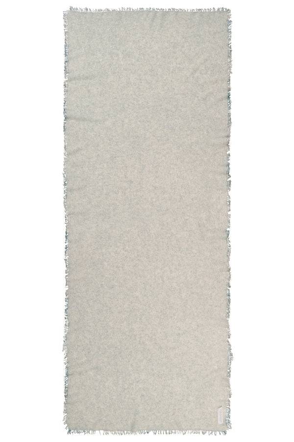 Pur Schoen Schal Grey Fransen Stone Grey