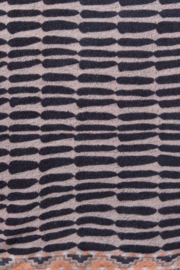 Pur Schoen Schal Habbat Black-nougat