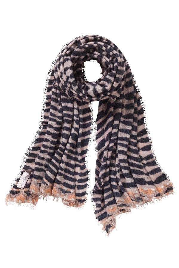 Pur Schoen Schal Habbat Black-nougat