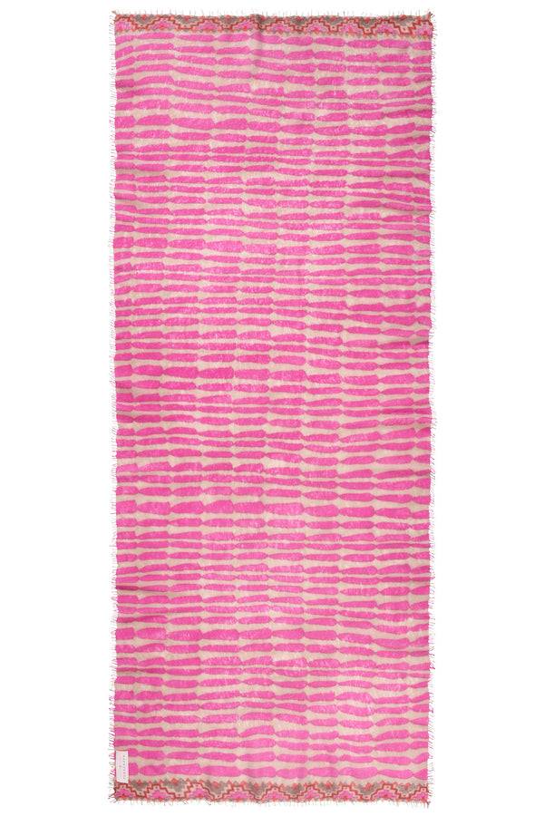 Pur Schoen Schal Habbat Pink-camel