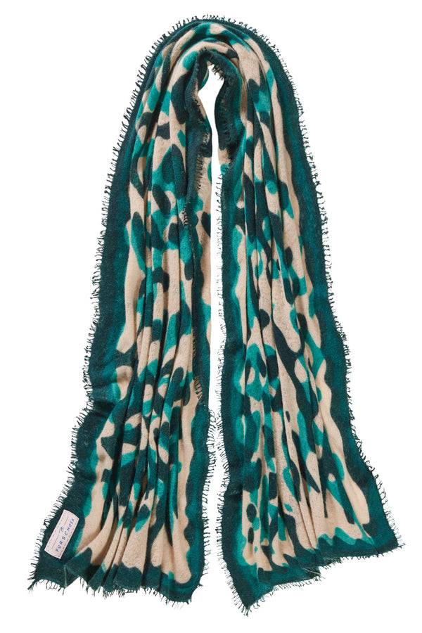 Pur Schoen Schal Kalahari Aquamarin-green Dark
