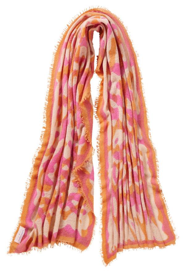 Pur Schoen Schal Kalahari Orange-puder Pink