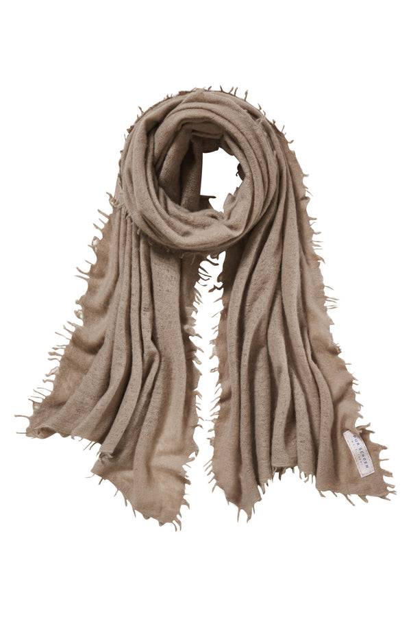 Pur Schoen Schal Kiesel