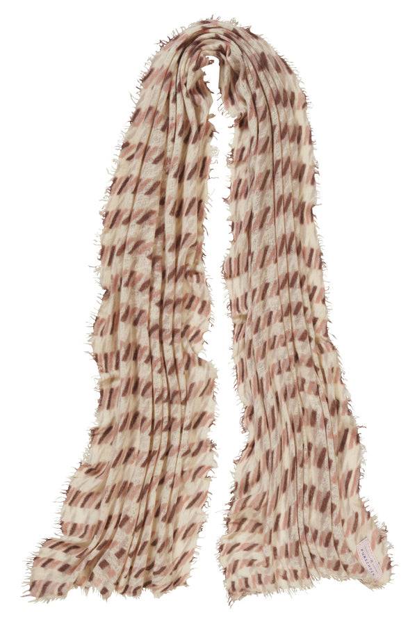 Pur Schoen Schal La Pepita Natural-coffee