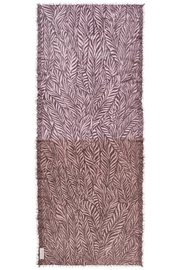 Pur Schoen Schal Leafgarden Multi Nougat Dark