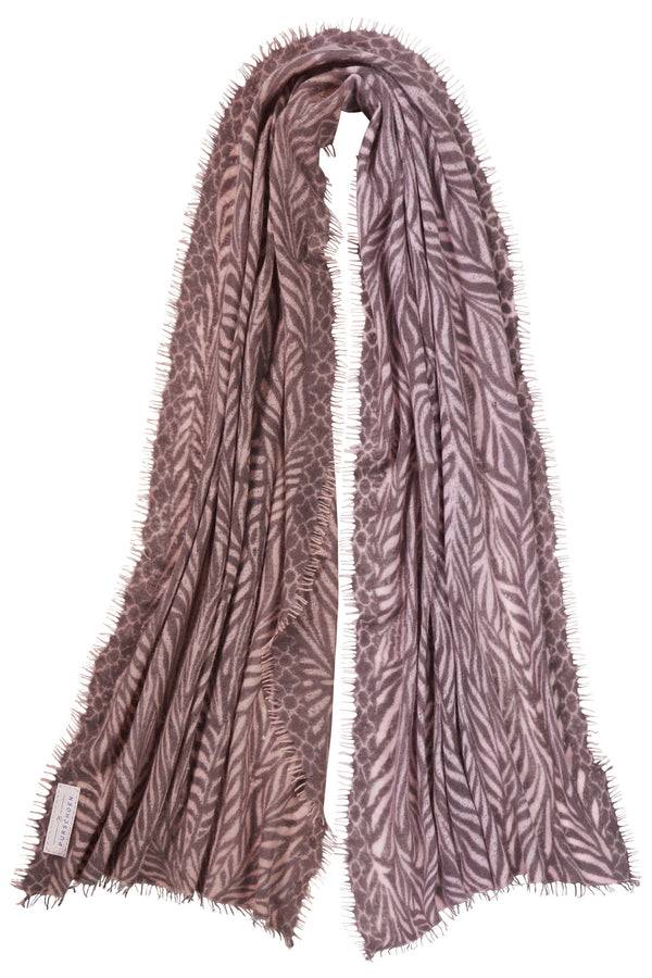 Pur Schoen Schal Leafgarden Multi Nougat Dark