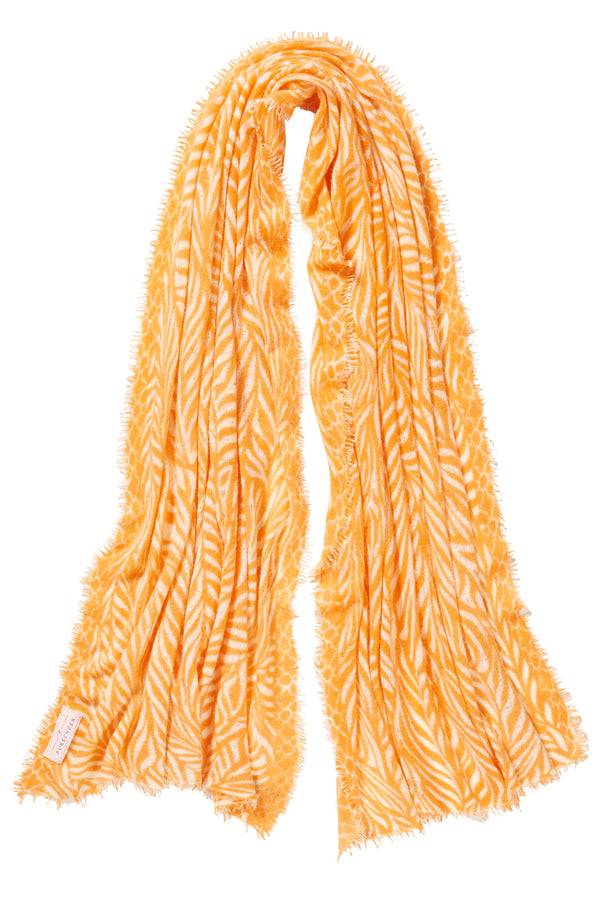 Pur Schoen Schal Leafgarden Pfirsich-natural