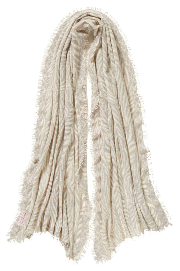 Pur Schoen Schal Leafgarden Stone II-natural