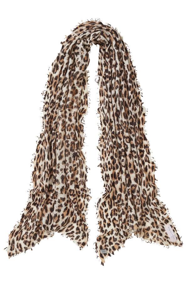 Pur Schoen Schal Leo Beige-schoko