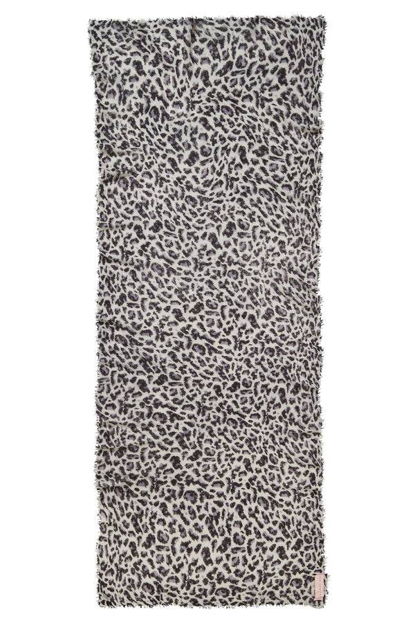 Pur Schoen Schal Leo Black-grey