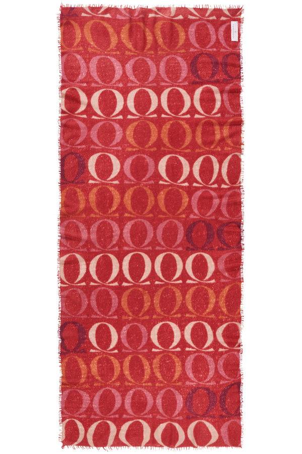 Pur Schoen Schal Logo-love BigO Lava Red