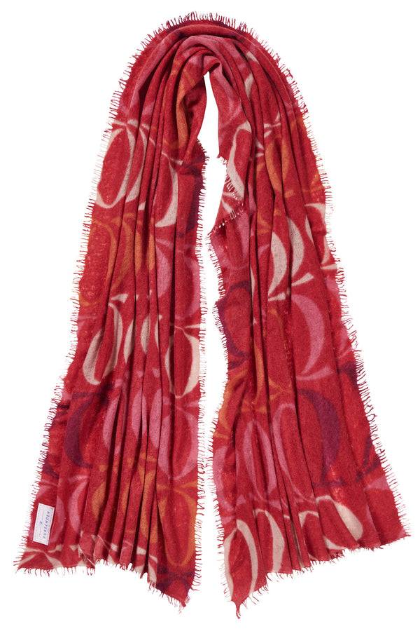 Pur Schoen Schal Logo-love BigO Lava Red