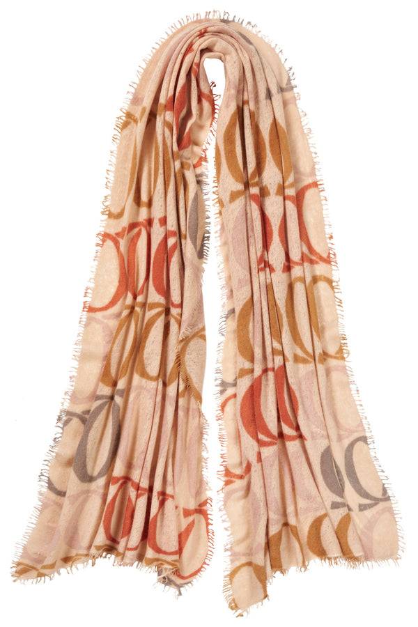 Pur Schoen Schal Logo-love BigO Sand