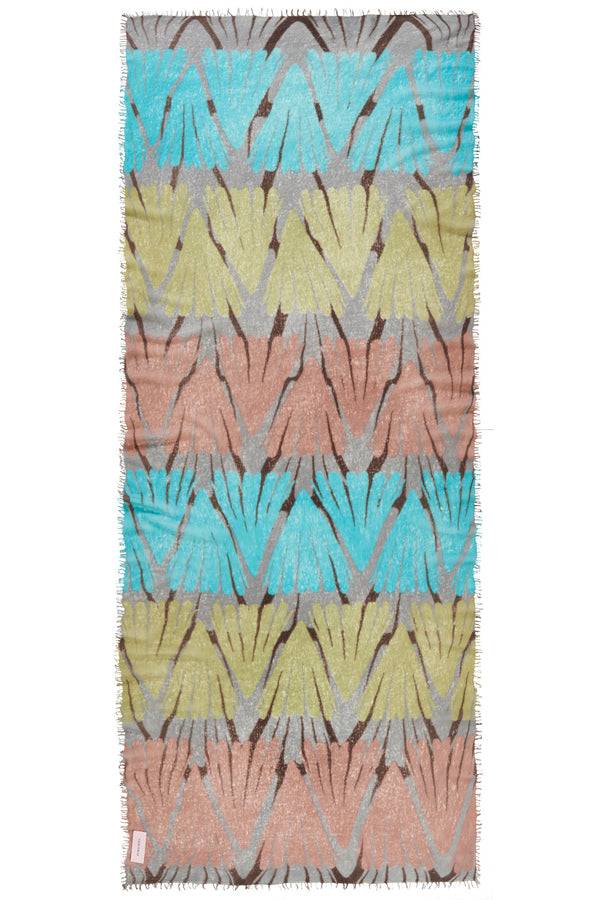 Pur Schoen Schal Maya Wasser