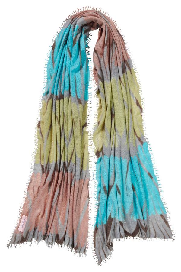 Pur Schoen Schal Maya Wasser