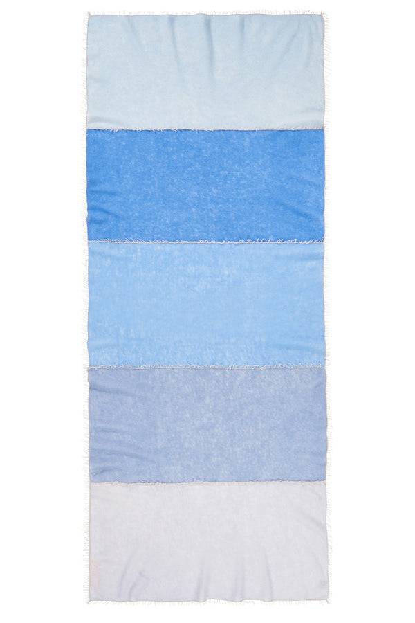 Pur Schoen Schal Miss Patch Puder Blau