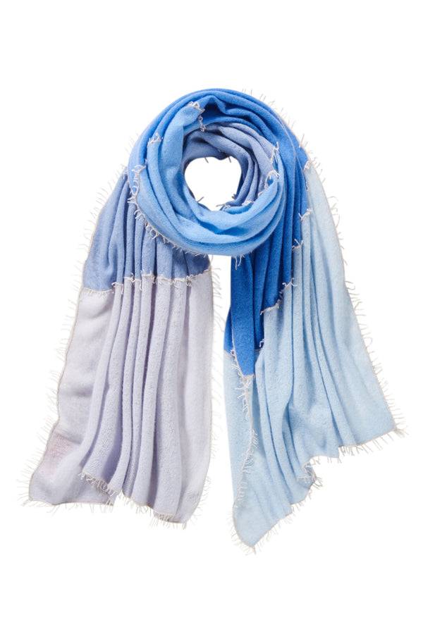 Pur Schoen Schal Miss Patch Puder Blau