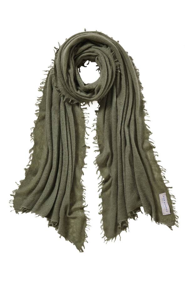 Pur Schoen Schal Moos