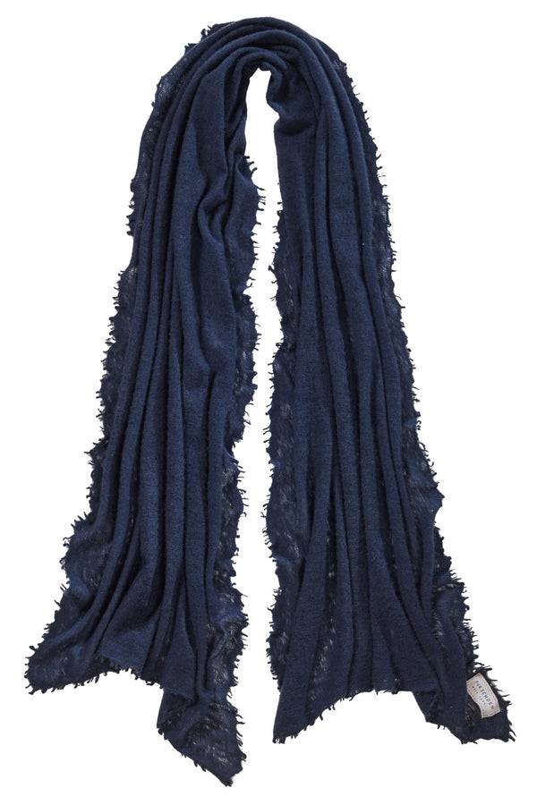 Pur Schoen Schal Navy Dark
