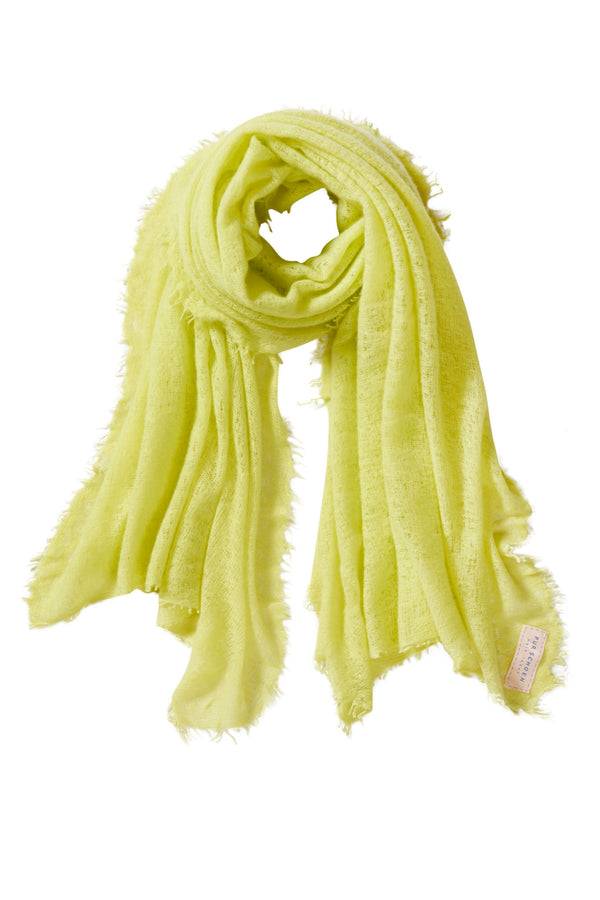 Pur Schoen Schal Neon Gelb