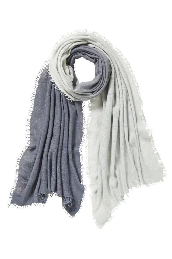 Pur Schoen Schal Ombre Aluminium-asphalt