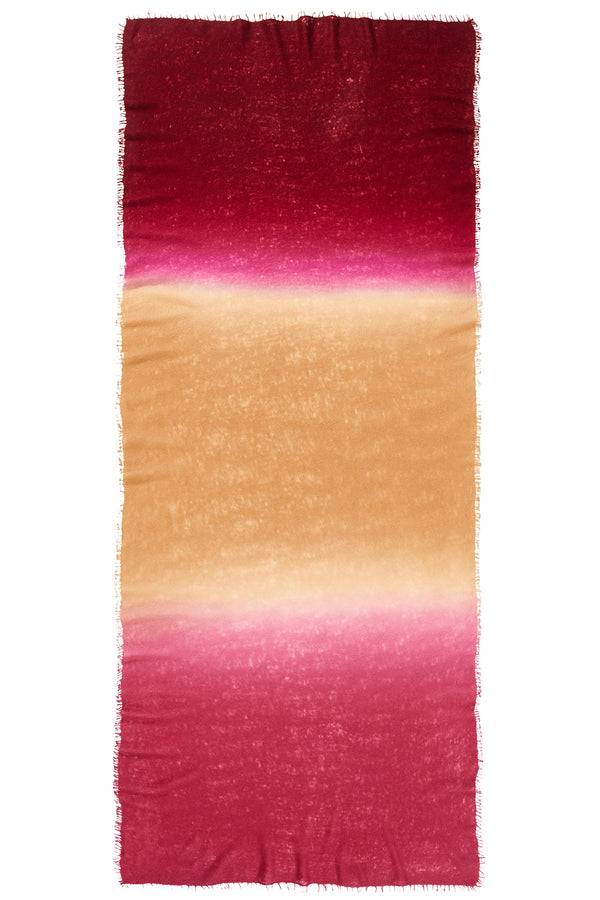 Pur Schoen Schal Ombre Herbstrose