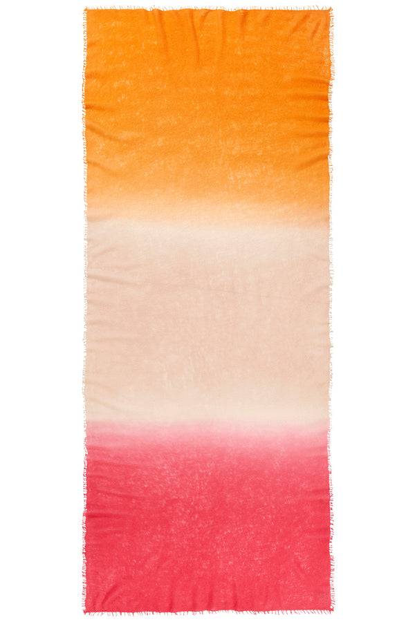 Pur Schoen Schal Ombre Klatschmohn