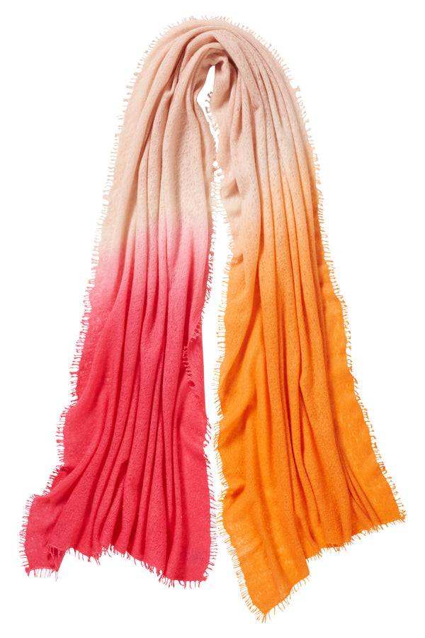 Pur Schoen Schal Ombre Klatschmohn