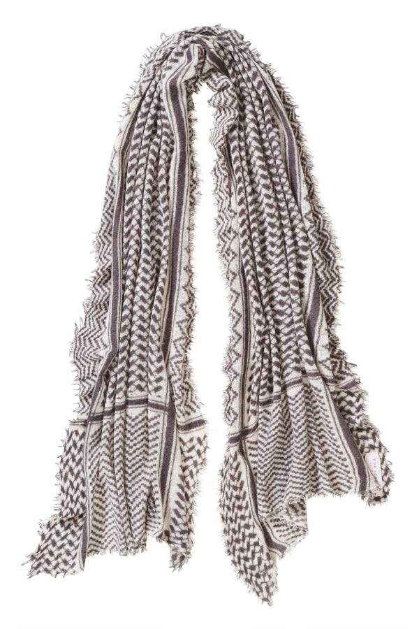 Pur Schoen Schal Pali Black-natural