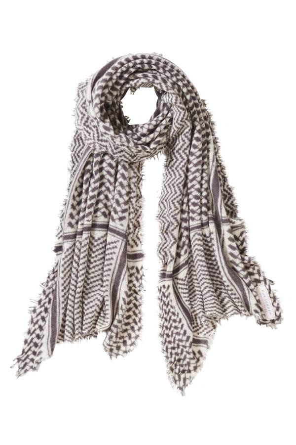 Pur Schoen Schal Pali Black-natural