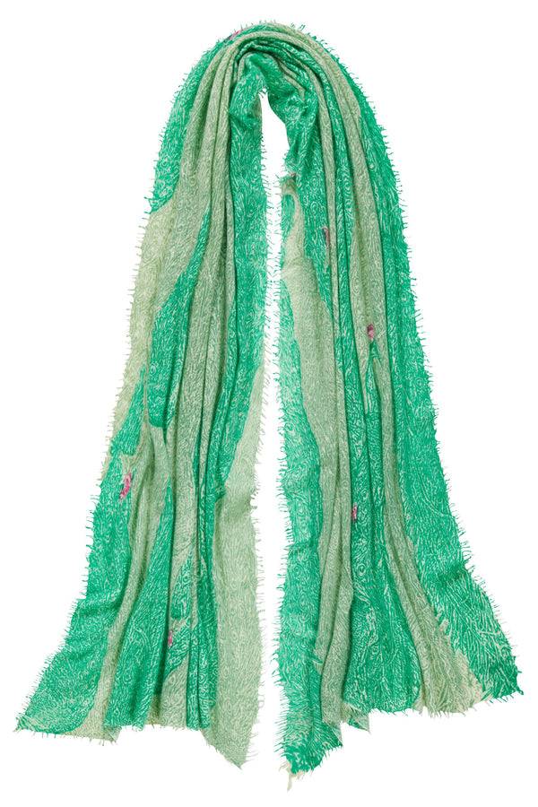 Pur Schoen Schal Peacock Grün