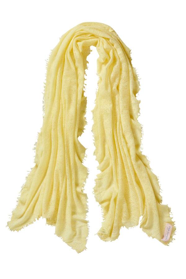 Pur Schoen Schal Puder Gelb