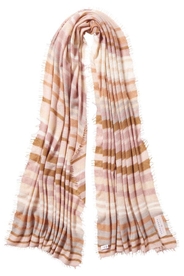 Pur Schoen Schal Rainbow Brown Dream
