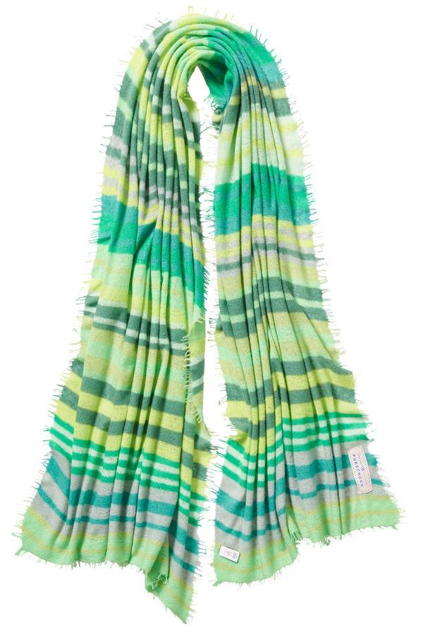 Pur Schoen Schal Rainbow Green Dream