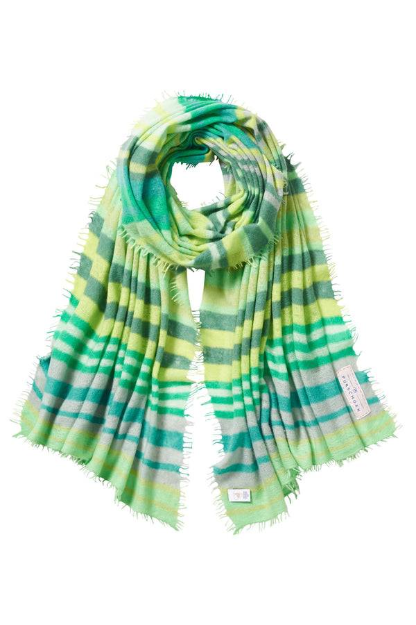 Pur Schoen Schal Rainbow Green Dream