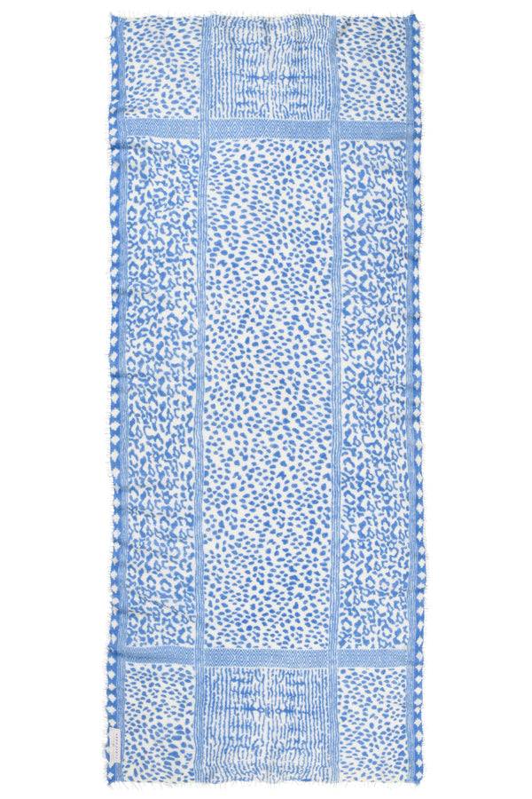 Pur Schoen Schal Savanne Skyblue