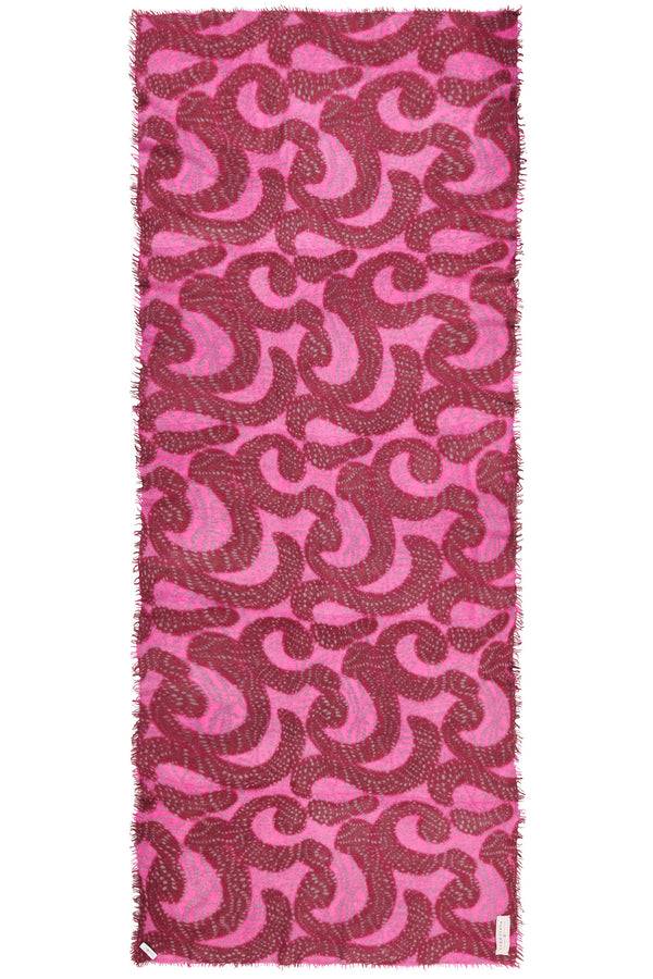 Pur Schoen Schal Sprinkle Bordo-pink