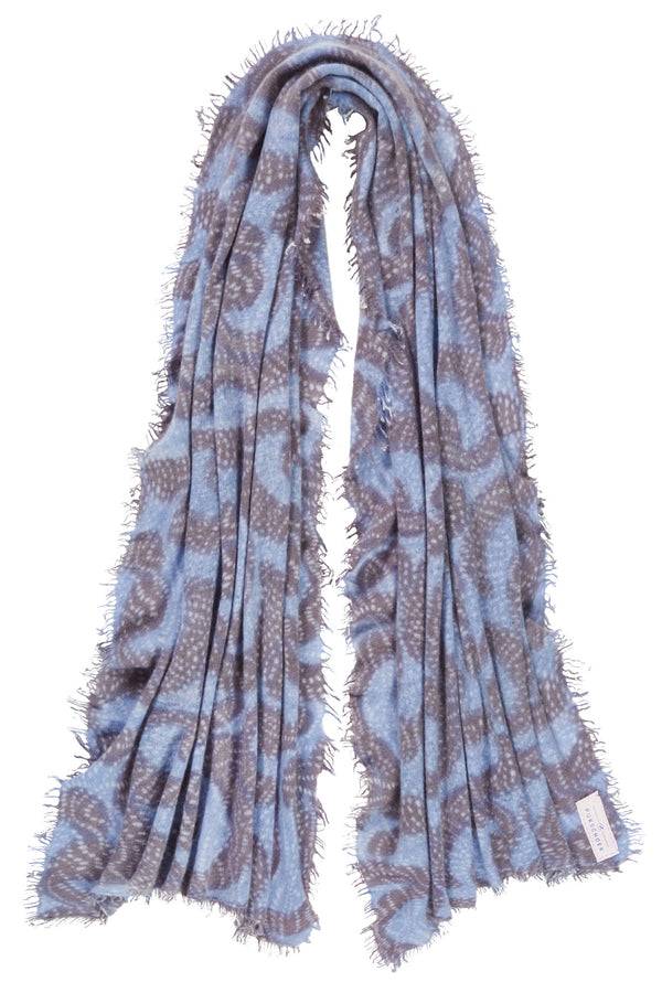 Pur Schoen Schal Sprinkle Eisblau Dark