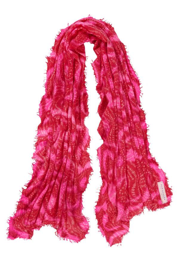Pur Schoen Schal Sprinkle Neon Pink-rot