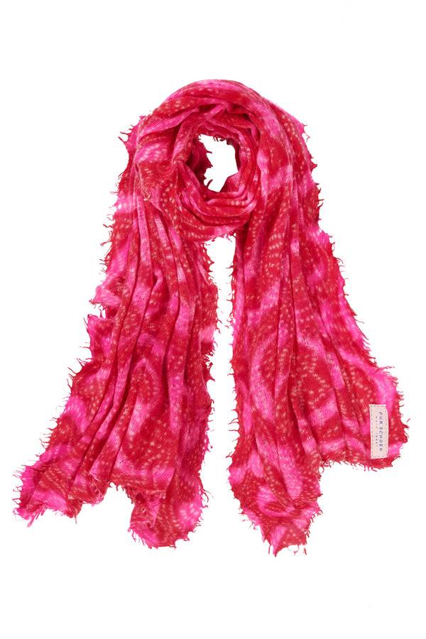 Pur Schoen Schal sprinkle neon pink-rot