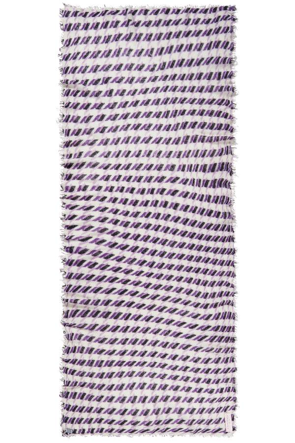 Pur Schoen Schal St La Pepita Flieder-natural