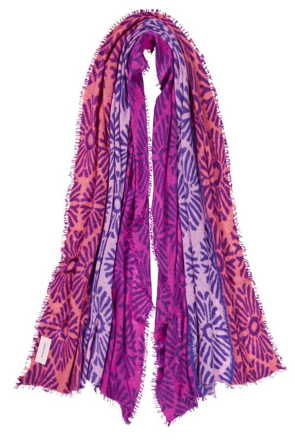 Pur Schoen Schal Sunflower Pflaume