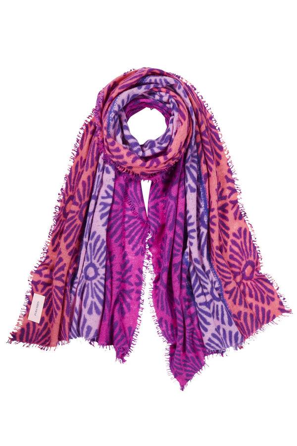 Pur Schoen Schal Sunflower Pflaume