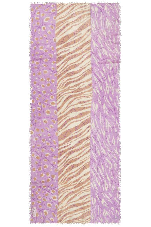 Pur Schoen Schal Tansania Flieder